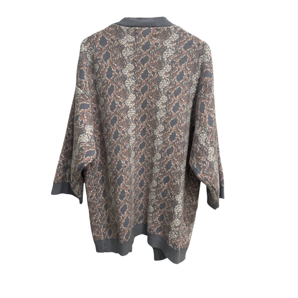Anthropologie Snake Print Longline Cardigan – One Size - Picture 3 of 7